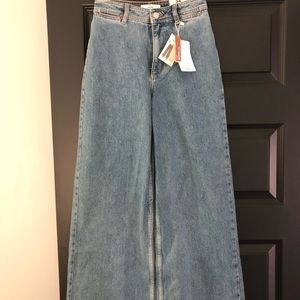 MANGO high waisted culottes jeans, size 2 (24/25). Brand new with tags